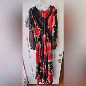 BNWOT SHEIN Women’s Mock Neck Black/Sheer Long Sleeve Bodysuit